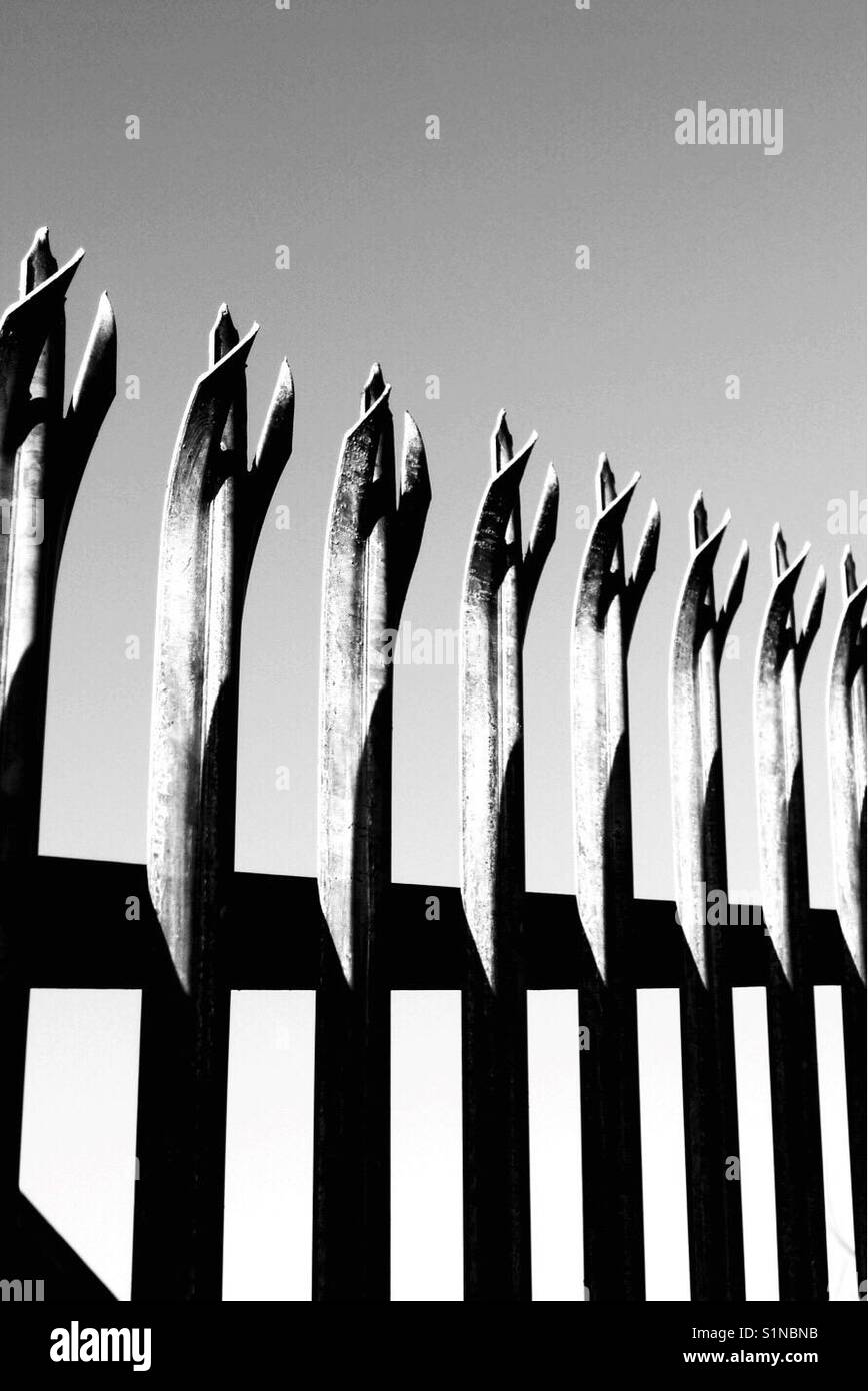 Grenzen - Smartphone-aufgenommenes Stockfoto