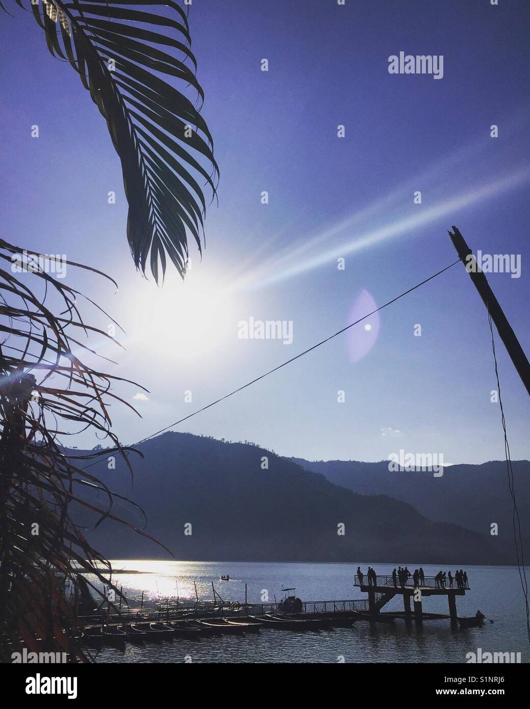 Fewa See, Pokhara, Nepal Stockfoto