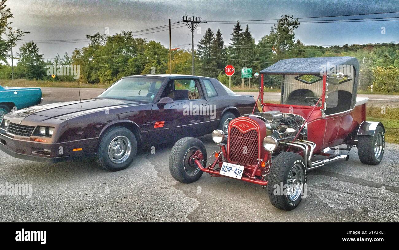 Alle von klassischen Oldtimer. - Smartphone-aufgenommenes Stockfoto