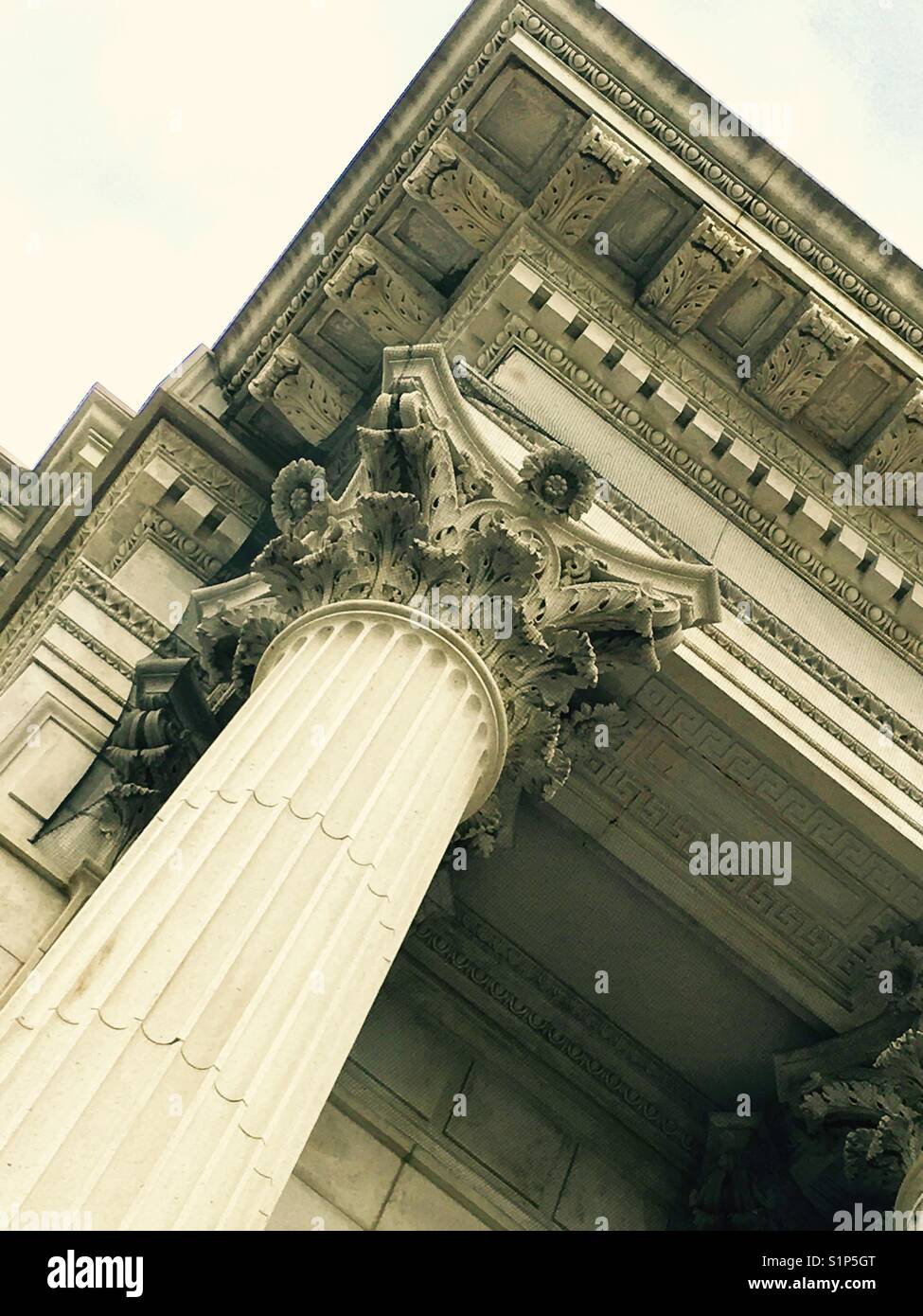 Klassische Säulen Stockfoto
