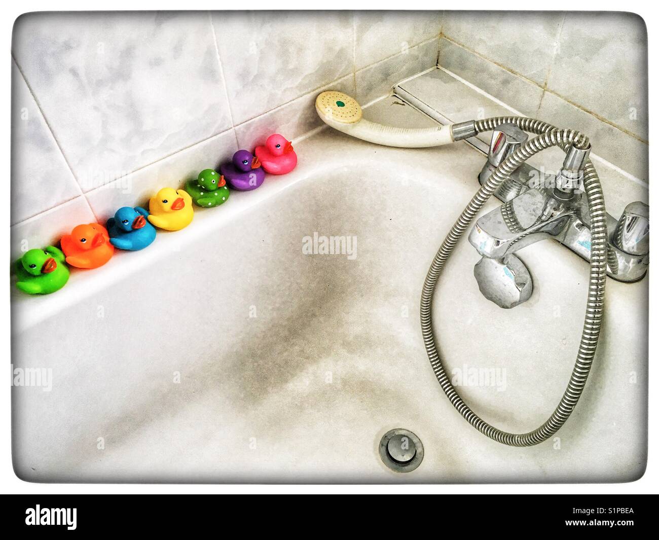 Gummienten - Smartphone-aufgenommenes Stockfoto