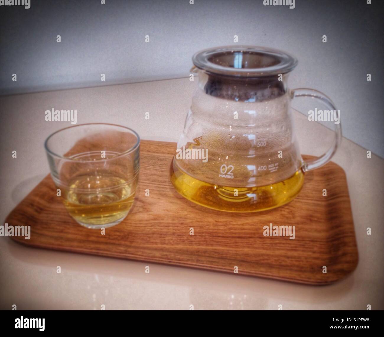 Tee - Smartphone-aufgenommenes Stockfoto