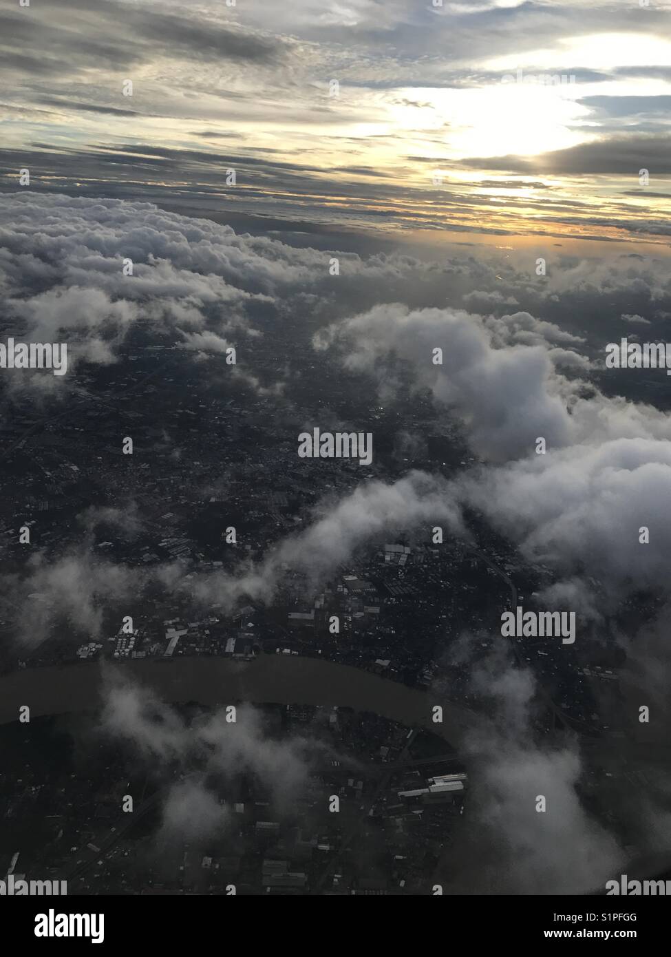 Welt in einem einzigen Rahmen Stockfoto