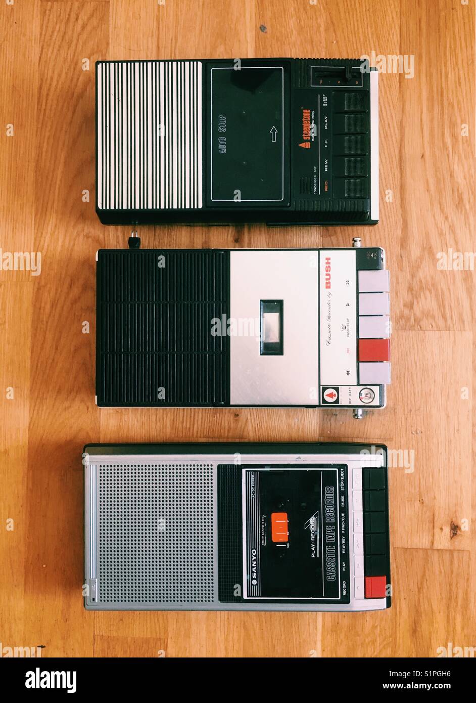 Vintage portable Audio Radiorecorder Stockfoto