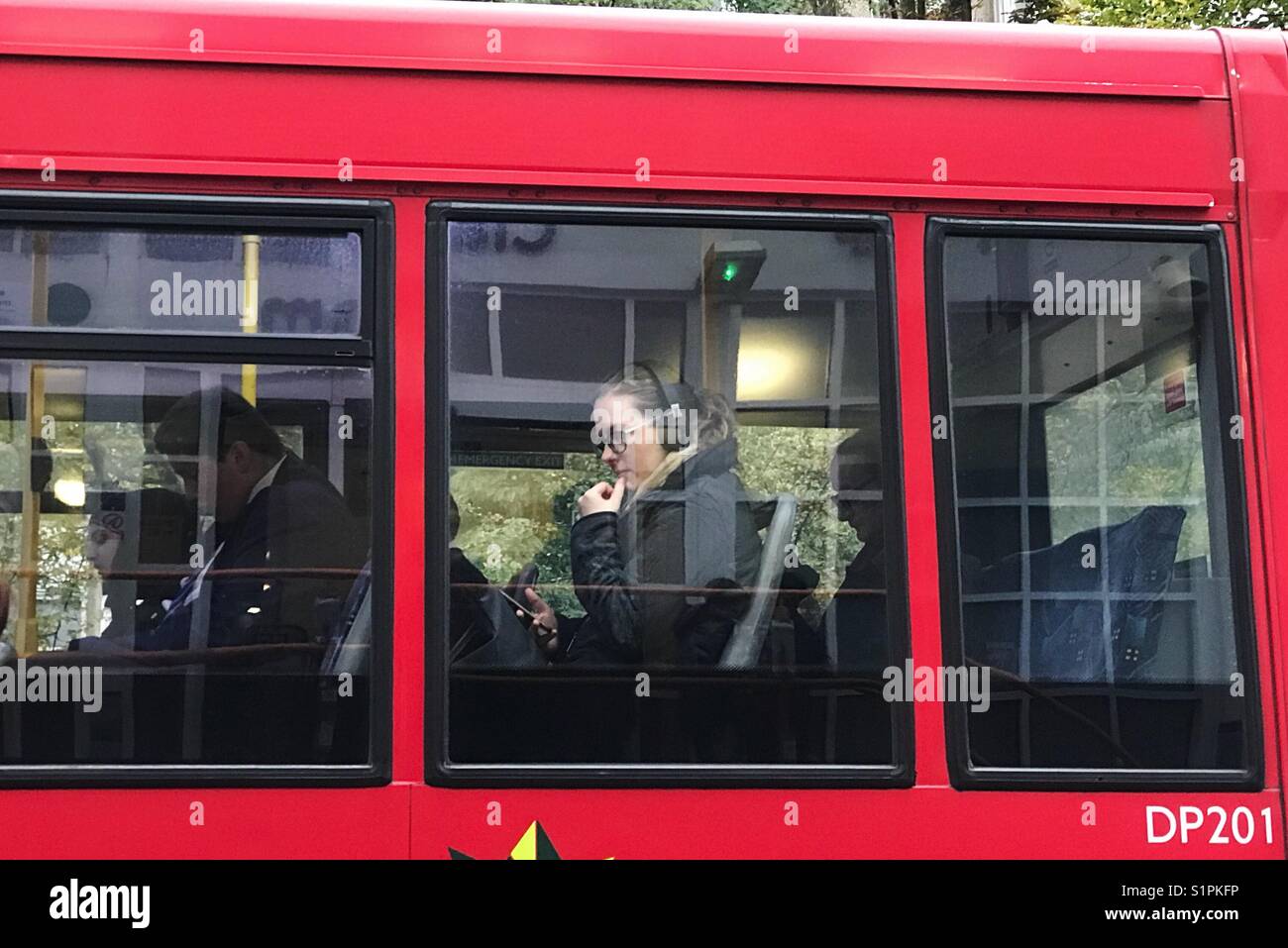 London red bus Stockfoto