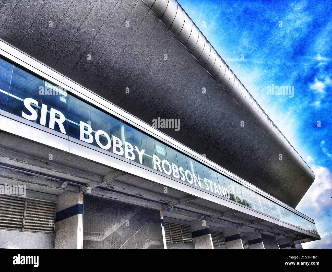 Sir Bobby Robson, Portman Road, Ipswich, Suffolk, Großbritannien. Stockfoto