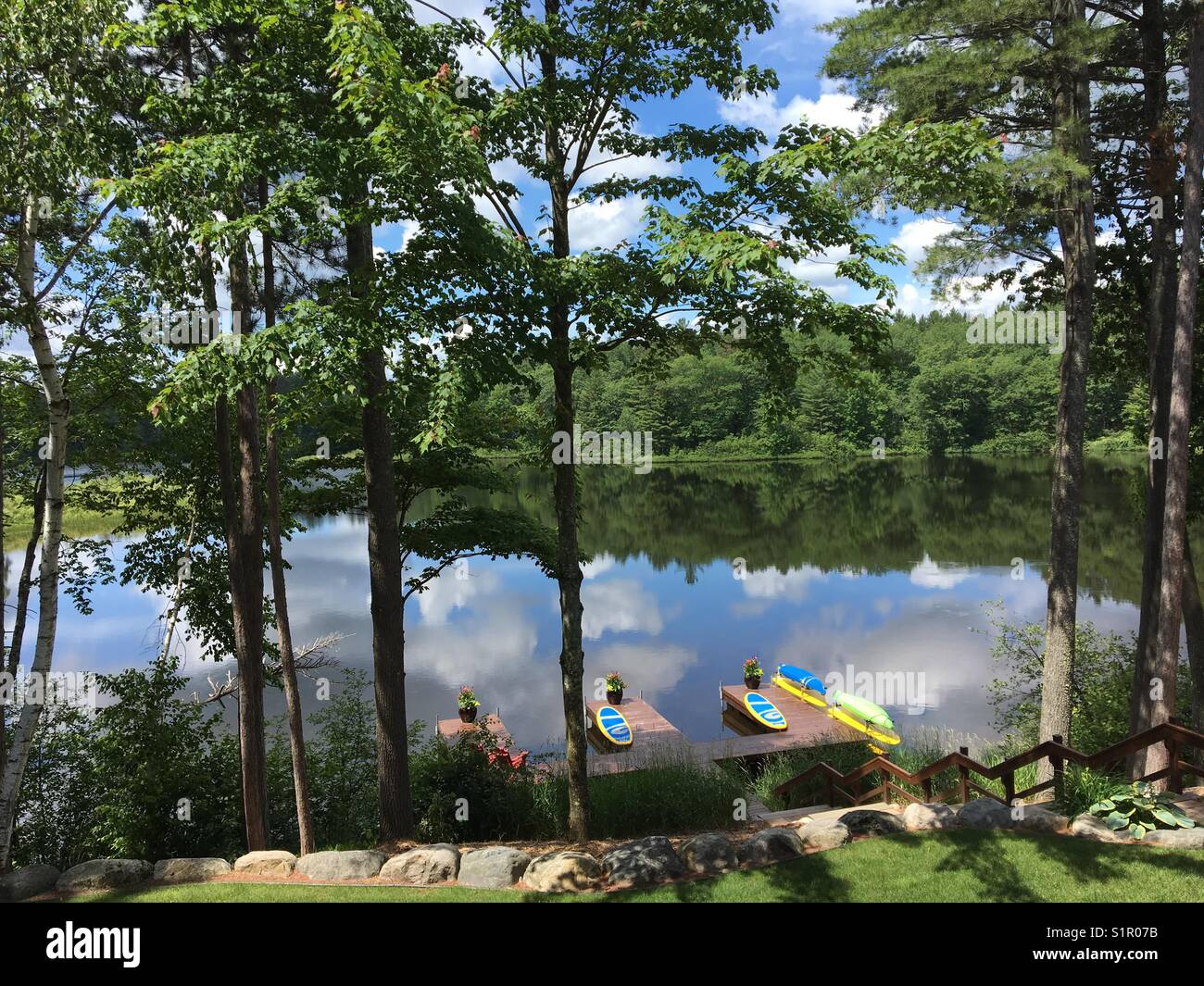 Manitowish Gewässer, Wisconsin Stockfoto