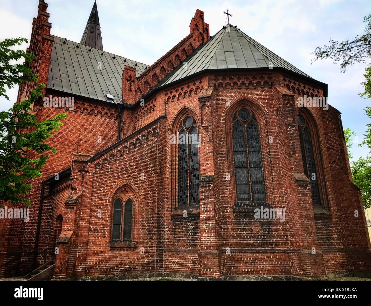 Kirche, Warnemünde, Deutschland - Smartphone-aufgenommenes Stockfoto