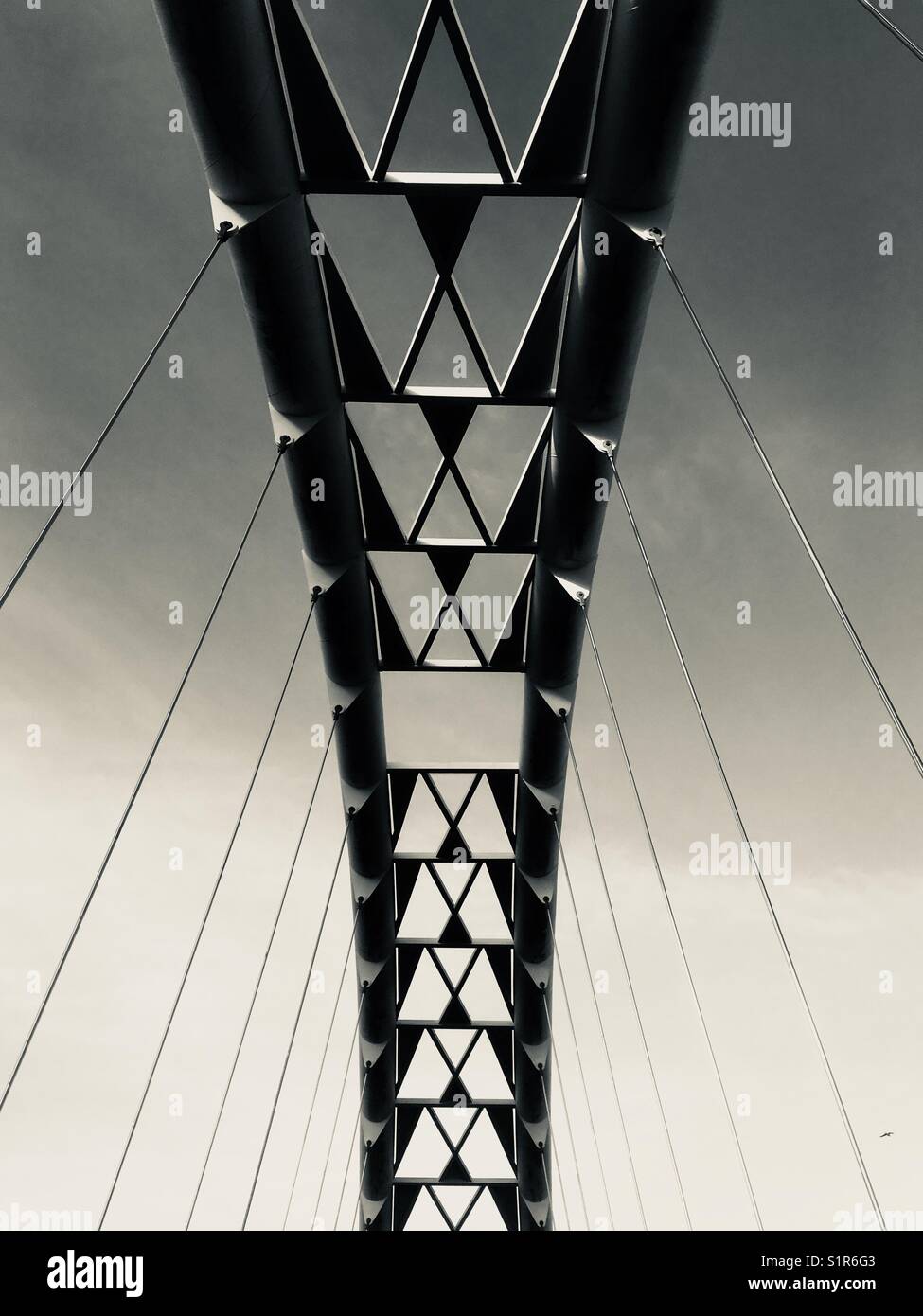 Humber Bay Bogenbrücke, Toronto, Kanada Stockfoto