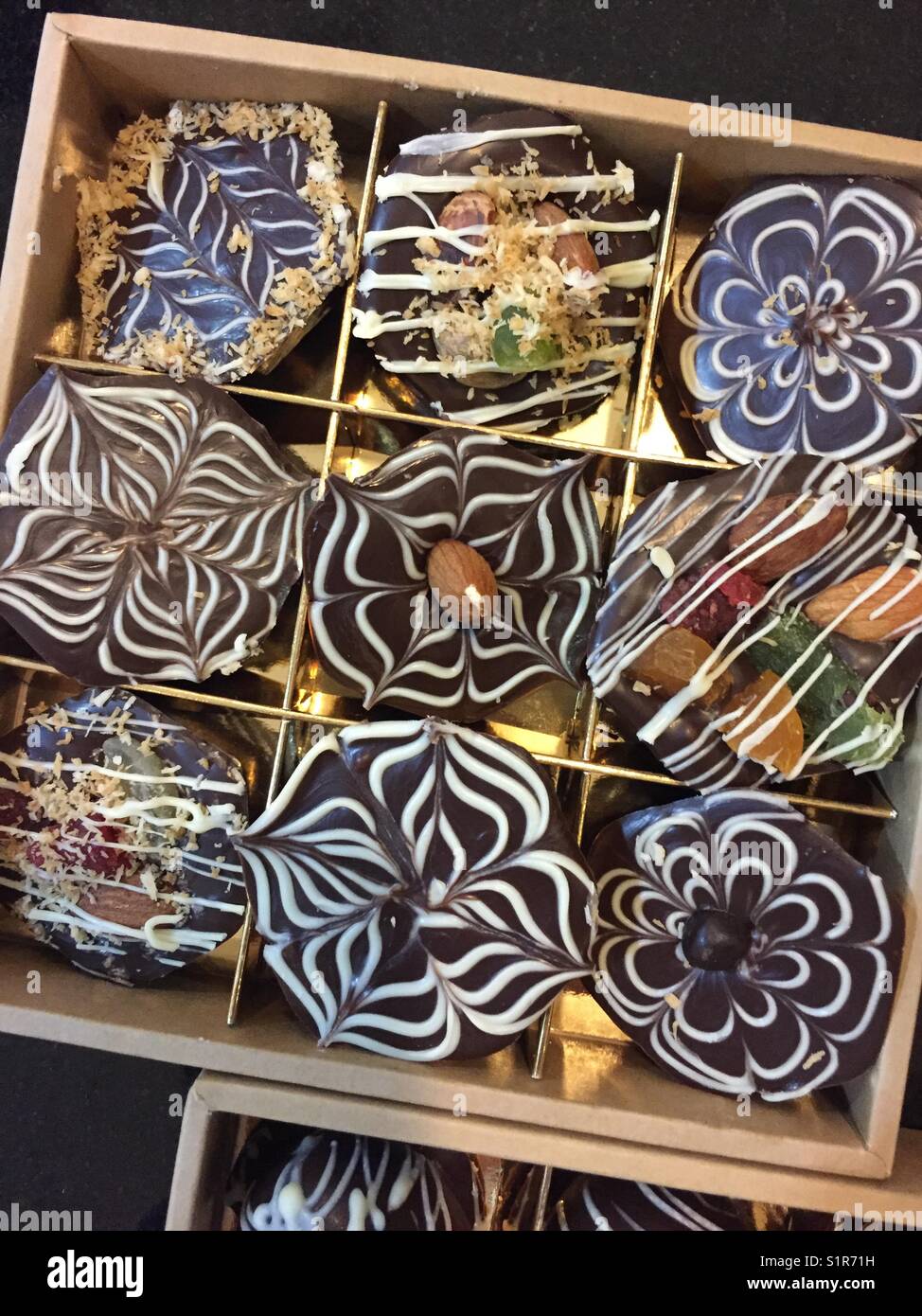 Bonbons Schokolade Stockfoto