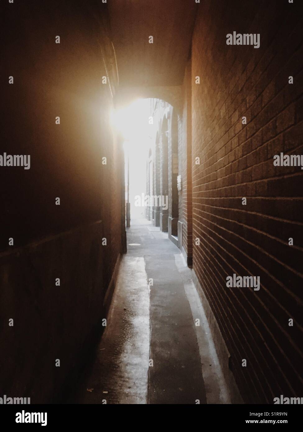 Eine leere Stelle in London Stockfoto
