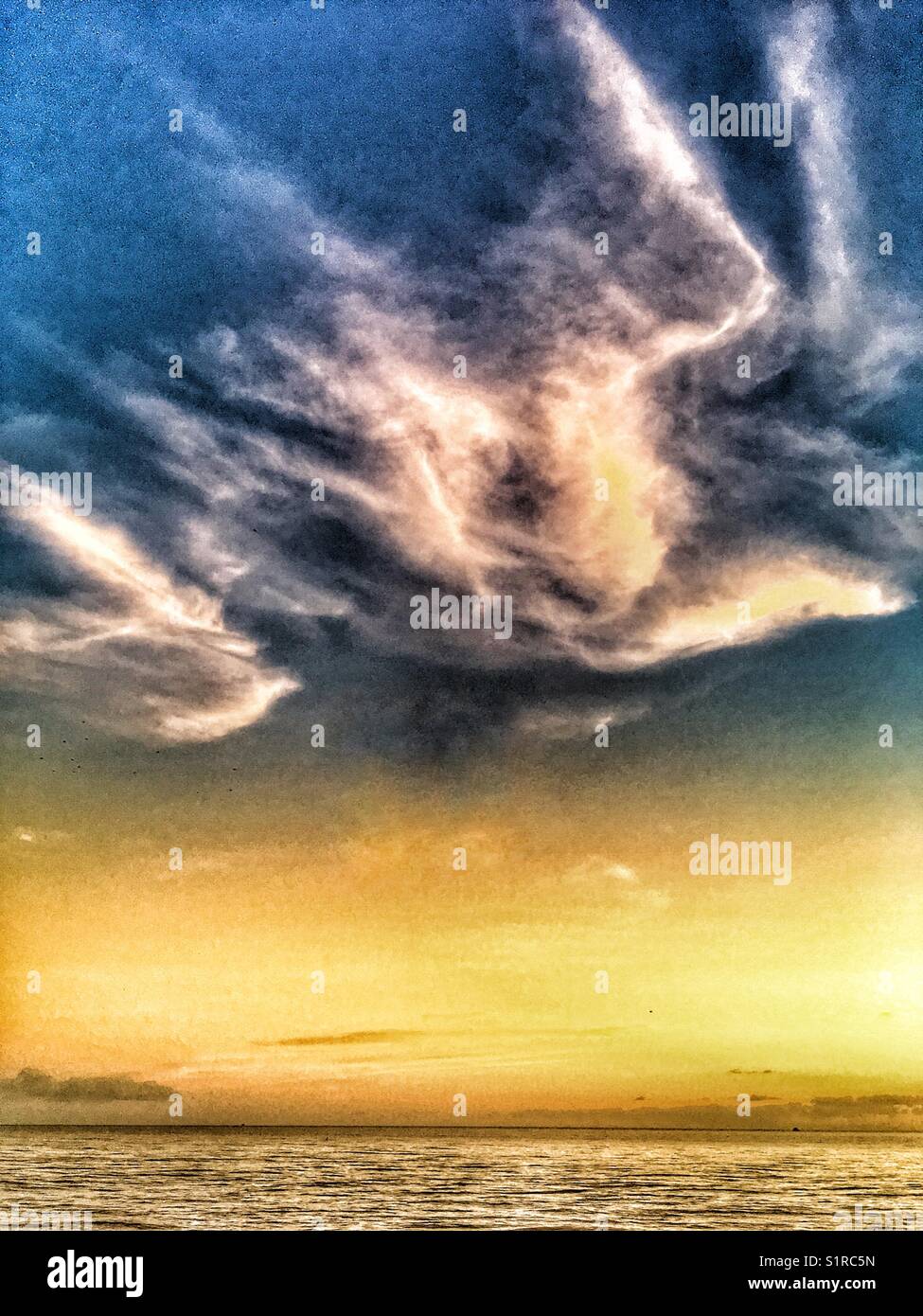 Nordseeküste - Smartphone-aufgenommenes Stockfoto