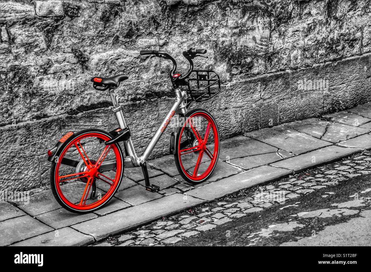 Lonely bike Stockfoto