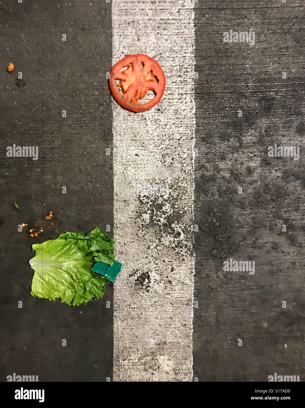 Gemüse auf dem Boden Stockfoto