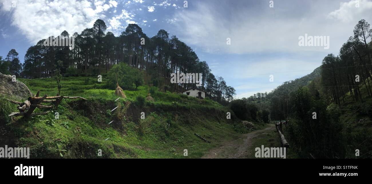 Trekking Flecken werden wie Stockfoto