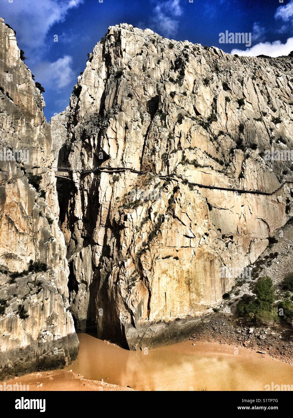 Caminito del Rey, El Chorro Trail, Spanien Stockfoto