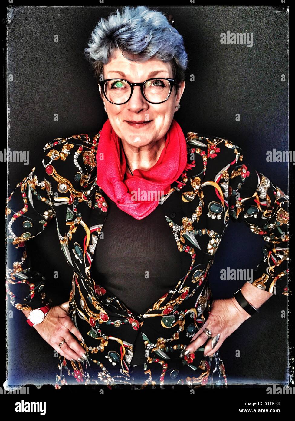 Künstler - Smartphone-aufgenommenes Stockfoto