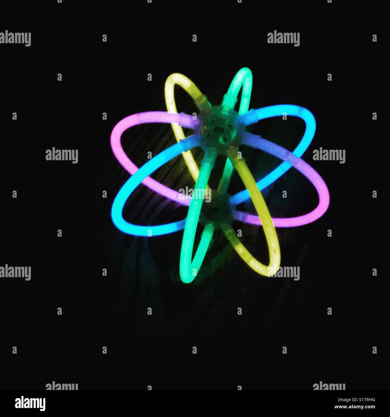 Glow in Dark stick Ball Stockfoto