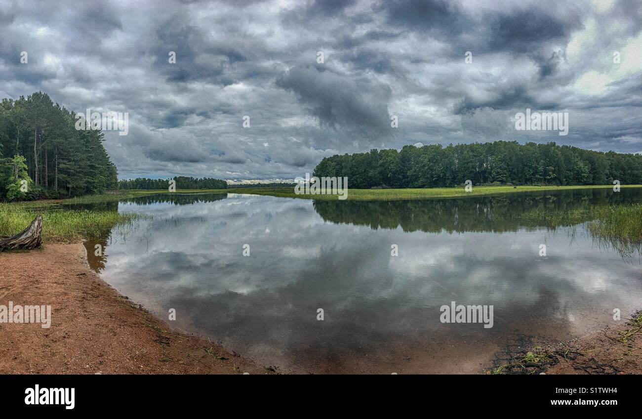 Murray's Landing, Mercer, Wisconsin Stockfoto