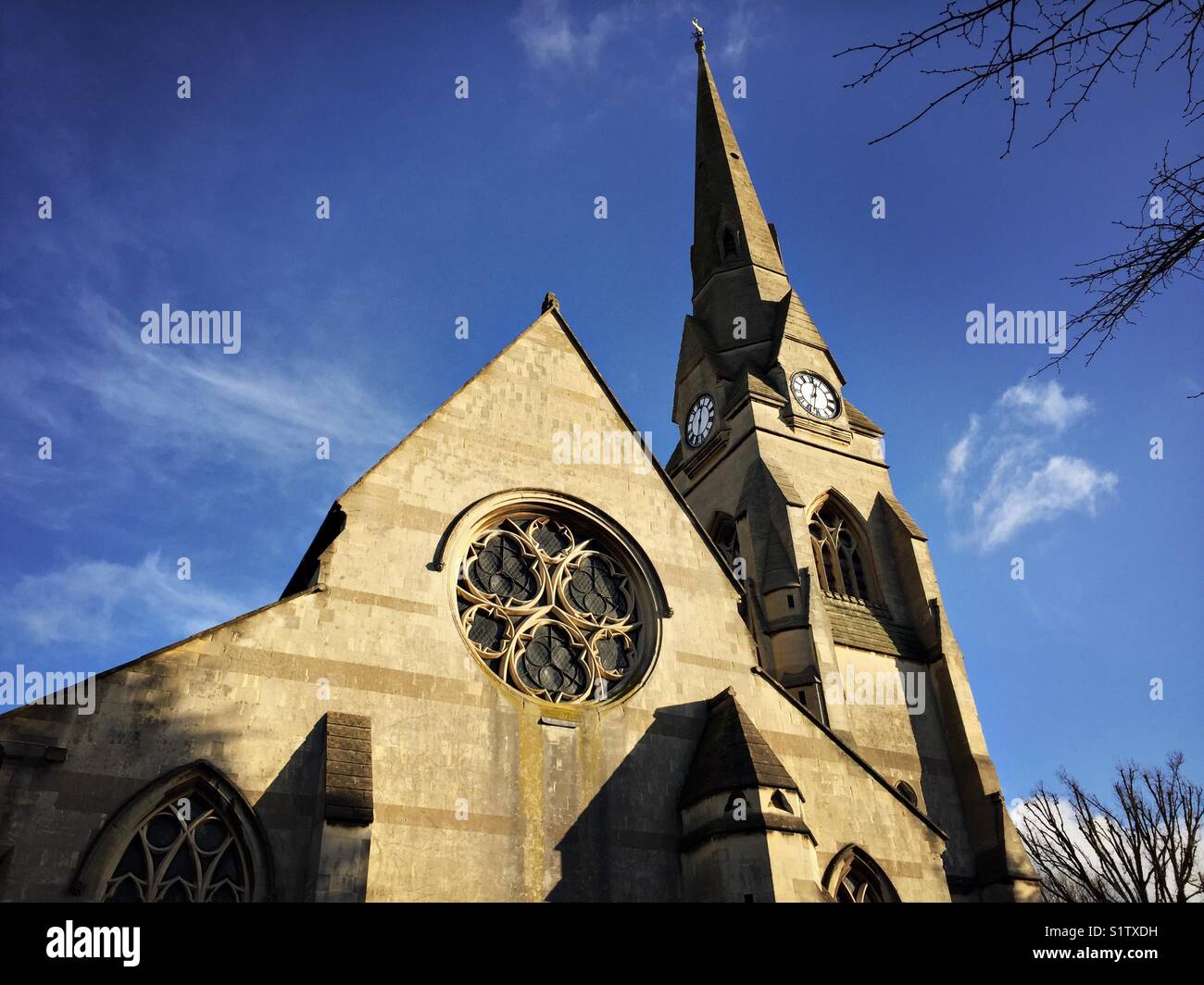 St. Mary's Church in Osterley, West London Dezember 2017. Stockfoto