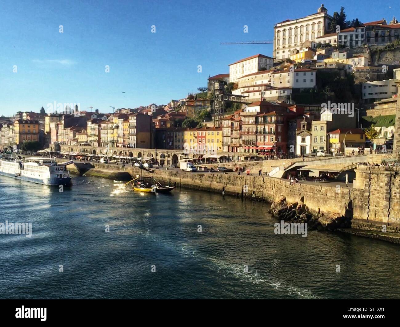 Ribeira Viertel von Porto Stadt in Portugal Stockfoto