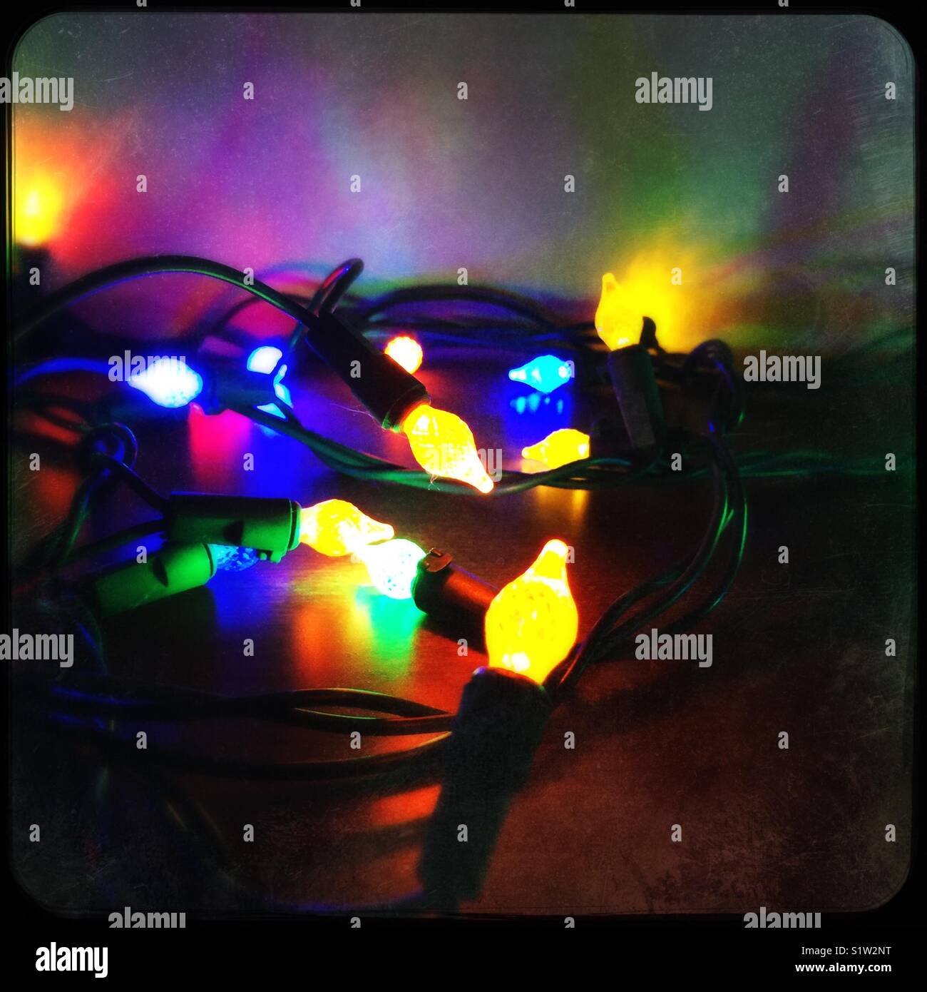 Weihnachtsbeleuchtung Stockfoto