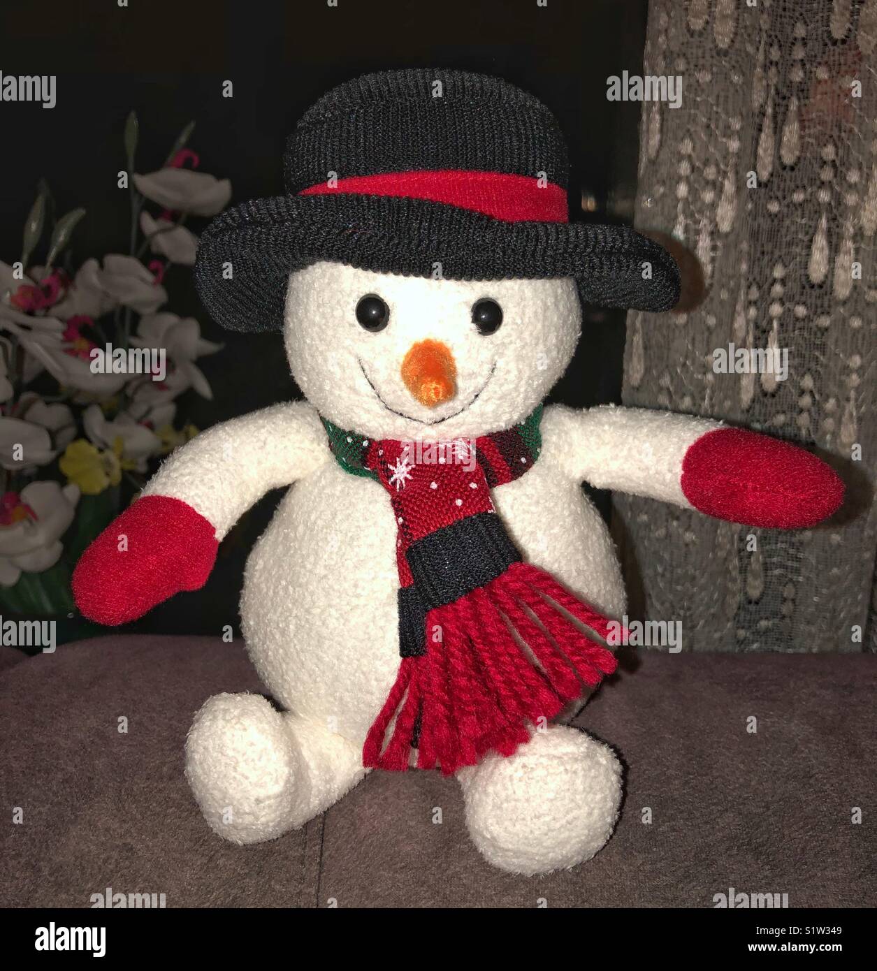 Frosty der Schneemann. Stockfoto