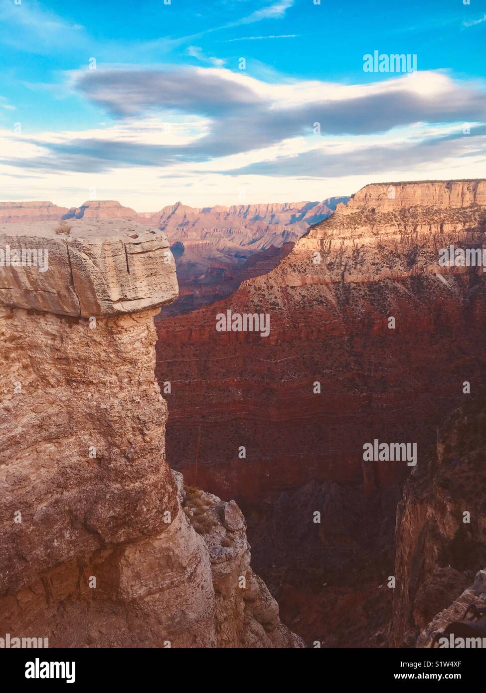 Der Grand Canyon von Mather Point gesehen. Stockfoto