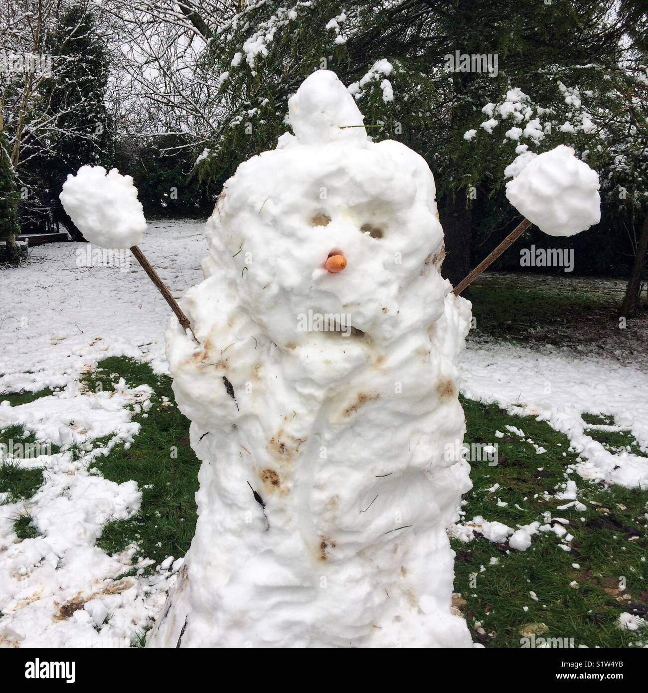 Schneemann, Hampshire, England, Vereinigtes Königreich. Stockfoto