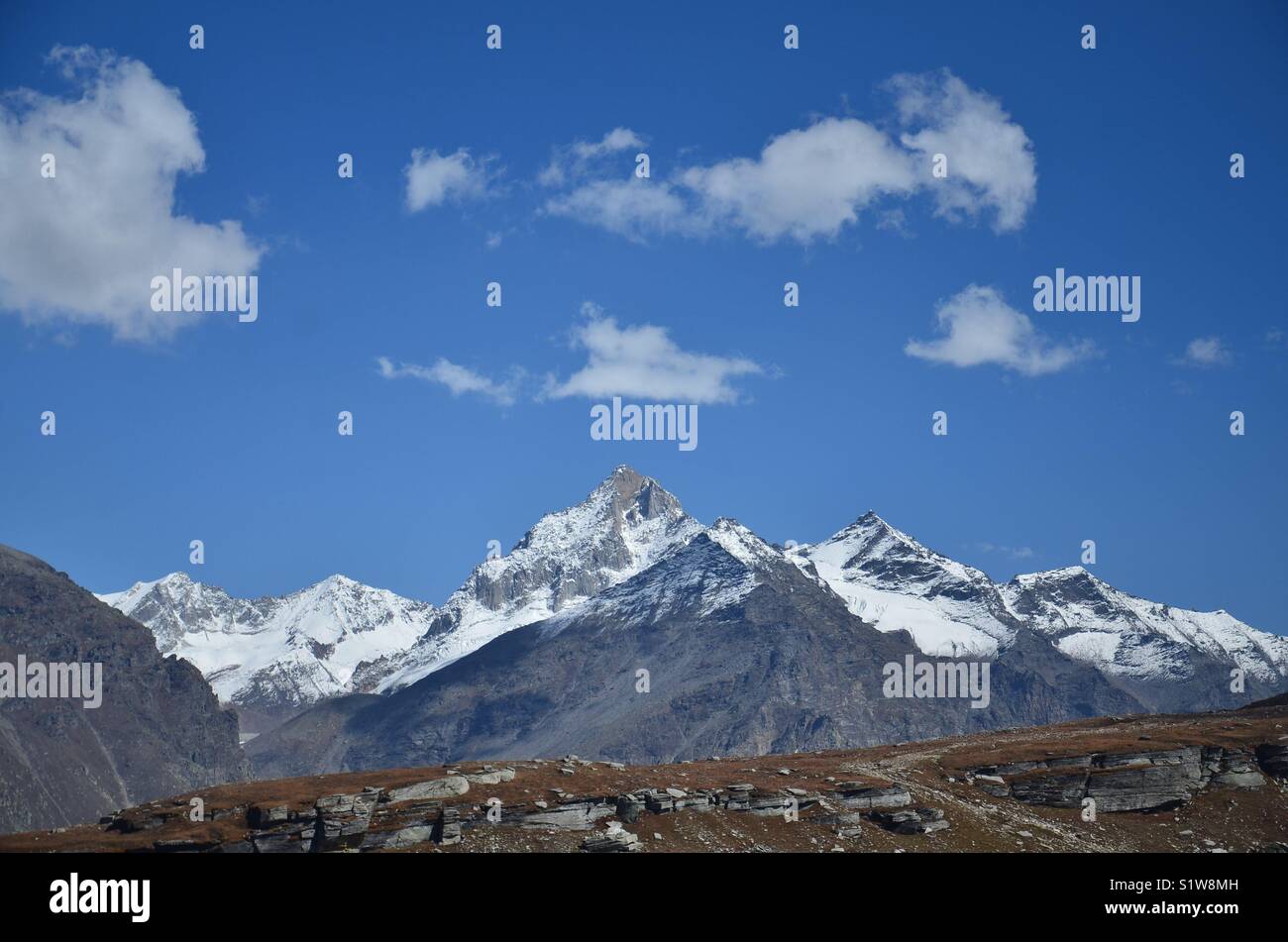 Wunderbare Landschaft bei rothangpass in Himachal paradesh Indien!!! Stockfoto