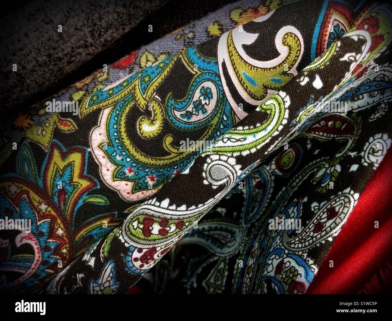 Paisley silk Stockfoto