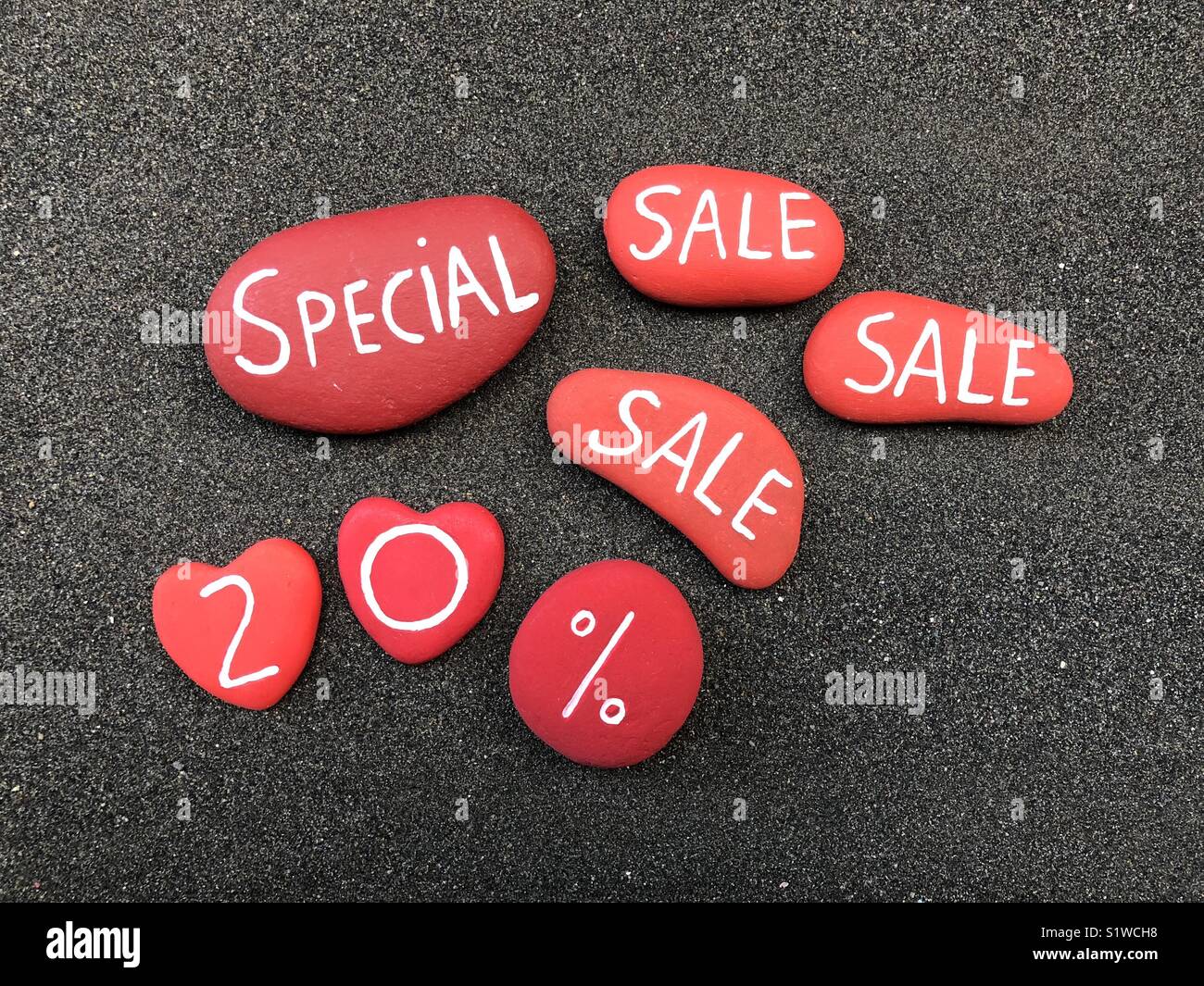 Spezielle Angebote 20% - Smartphone-aufgenommenes Stockfoto