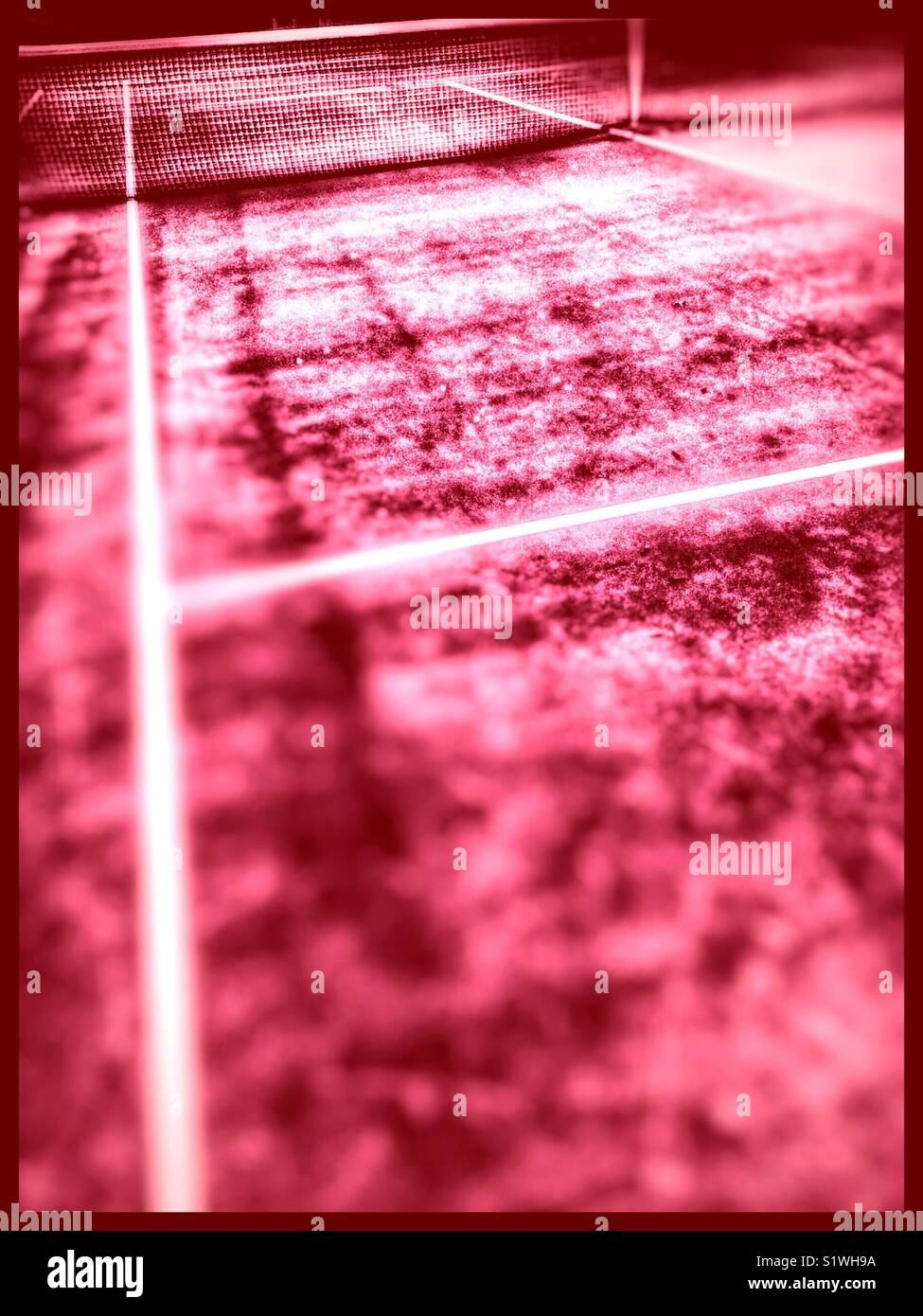 Tennisplatz blur - Smartphone-aufgenommenes Stockfoto