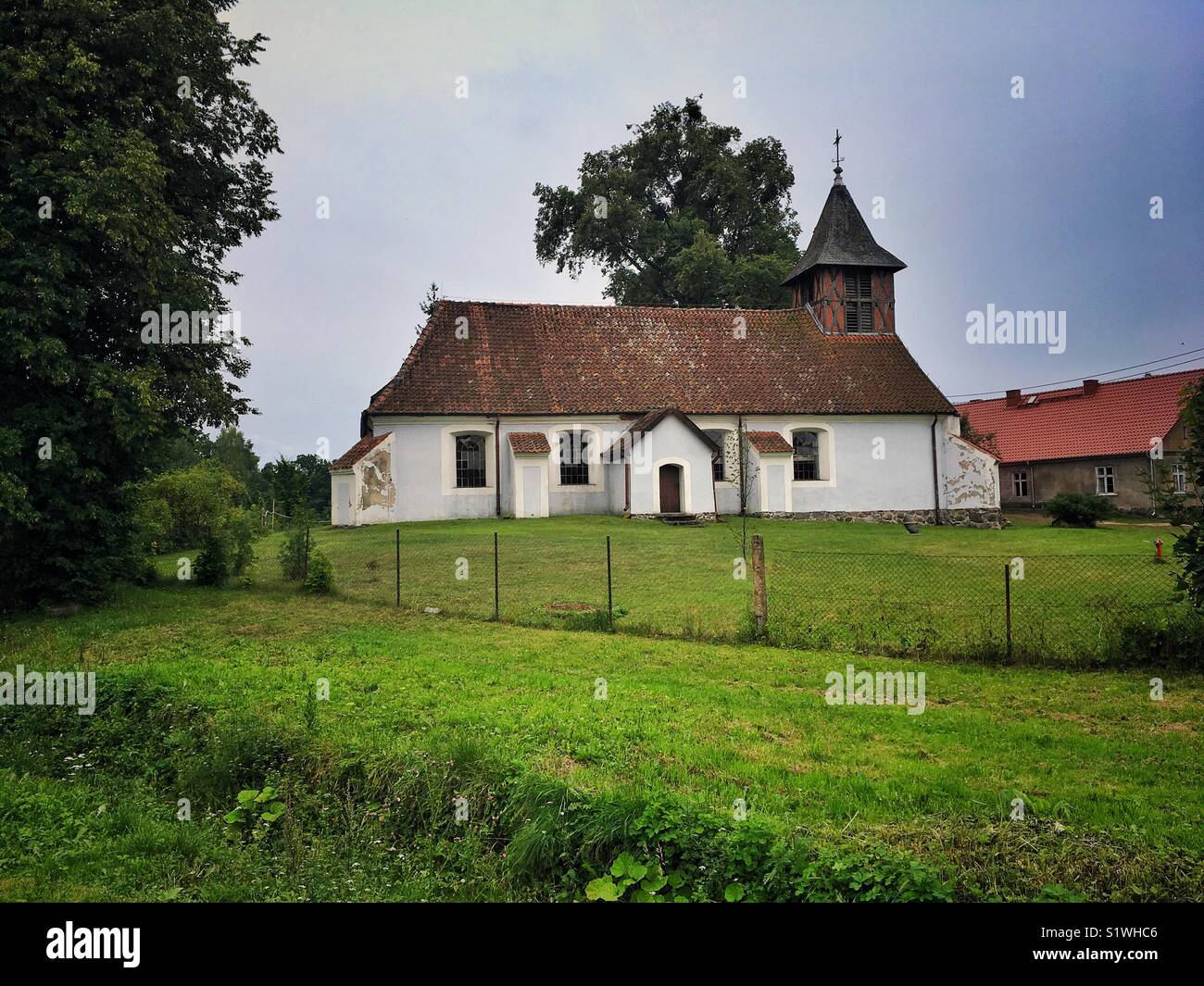 Augsburg Evangelische Kirche in Ransk Dorf, Masuren Polen Stockfoto