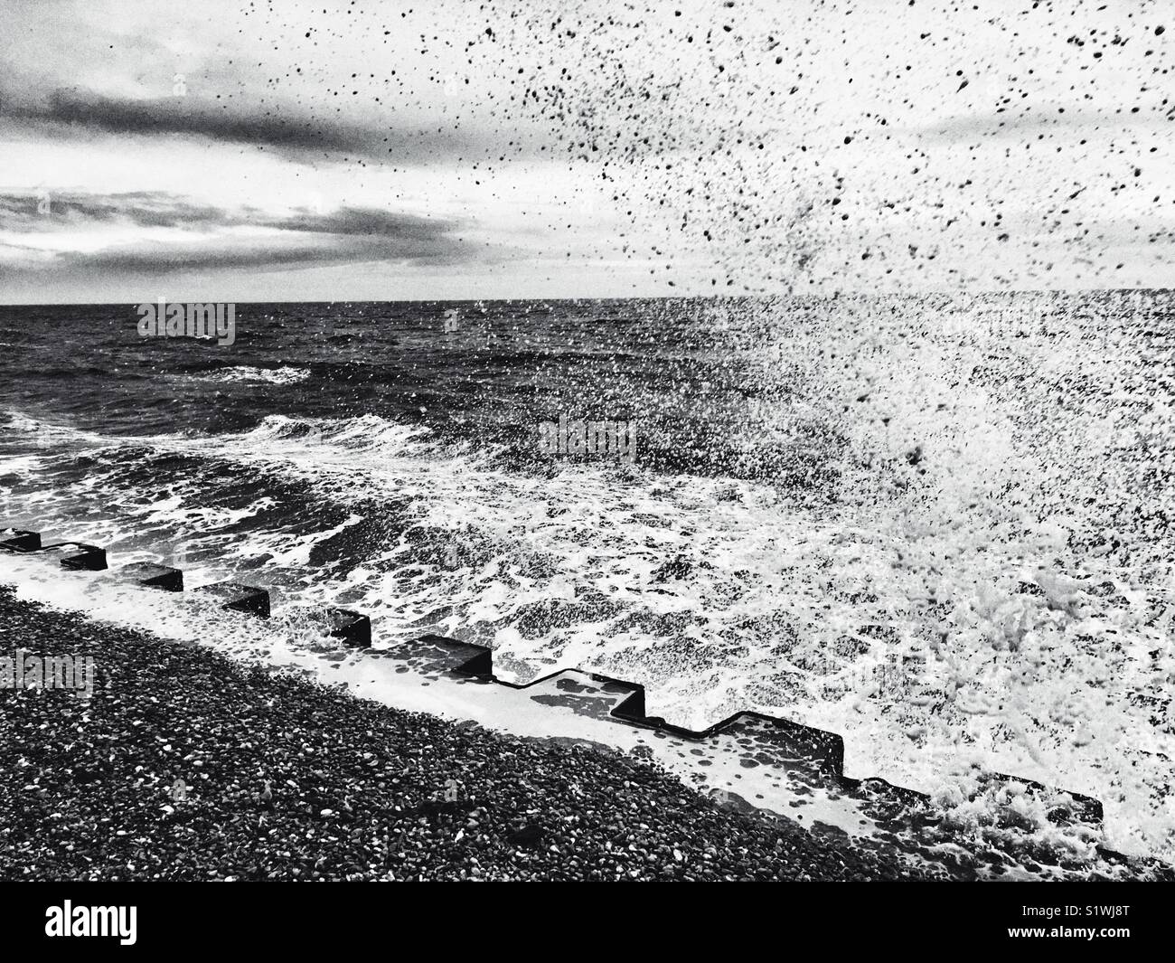 Splash! - Smartphone-aufgenommenes Stockfoto