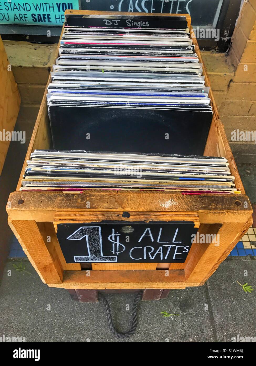Vinyl-Schallplatten Stockfoto