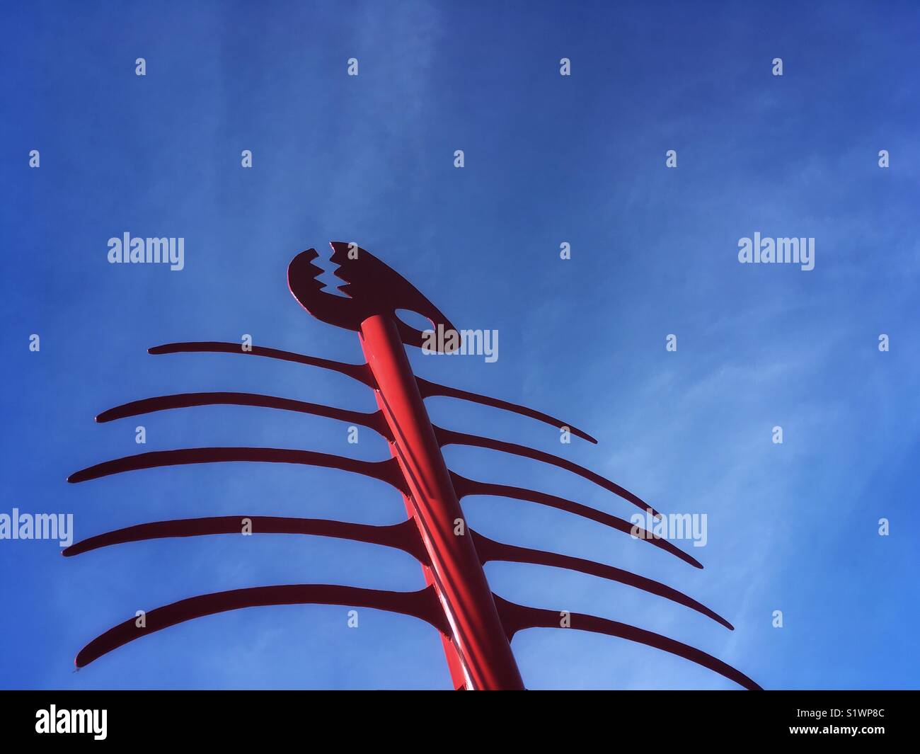 Fisch Baum, von Zbigniew Ben Pingot und Toby Flores, der Hafen von San Diego Tidelands Sammlung - Smartphone-aufgenommenes Stockfoto