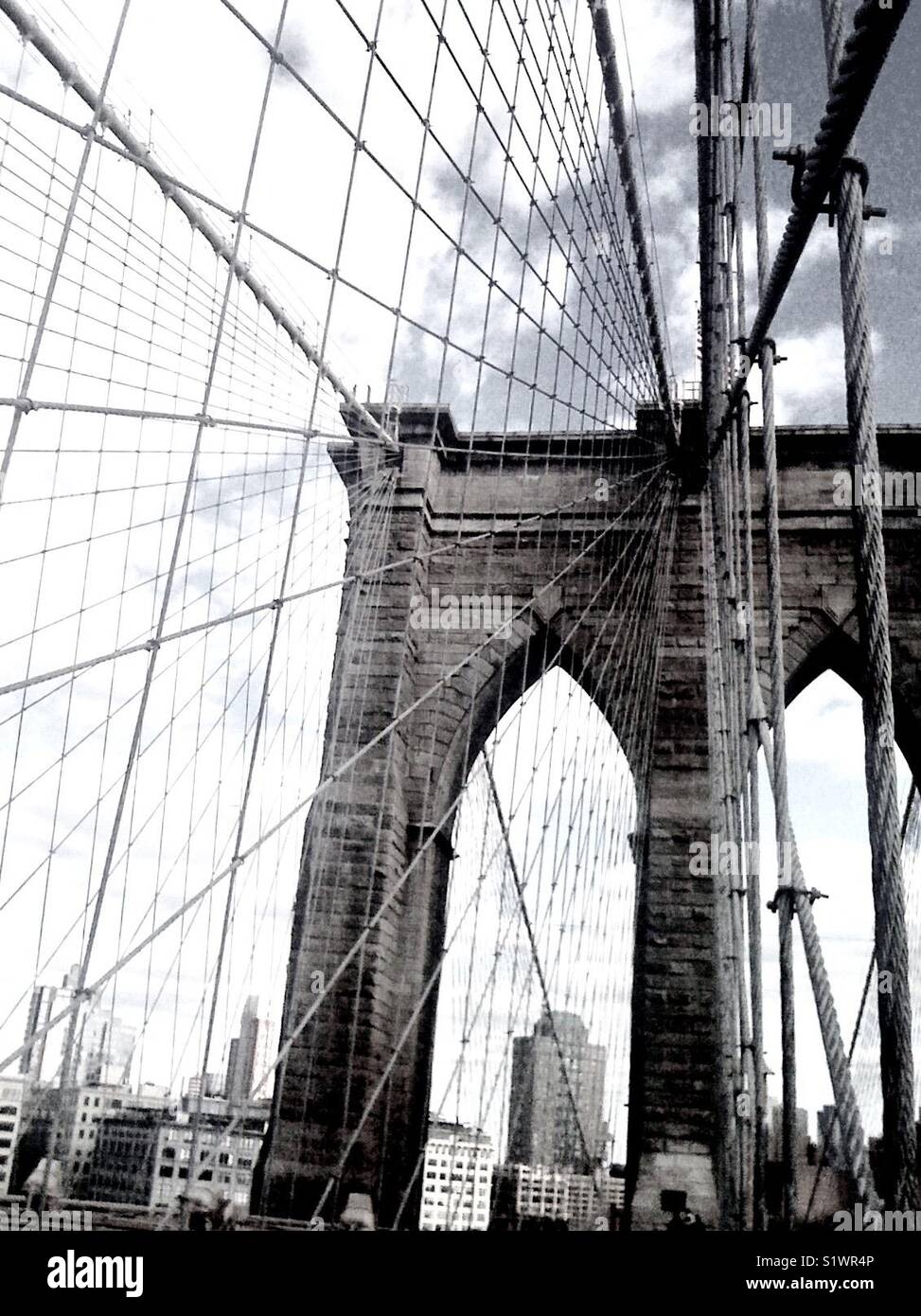 Brooklyn Bridge, New York City, New York, USA. Stockfoto