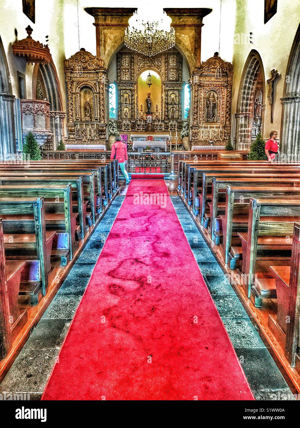 Igreja de Sao Bento, Kirche des Heiligen Benedikt, Ribeira Brava, Madeira, Portugal. Stockfoto