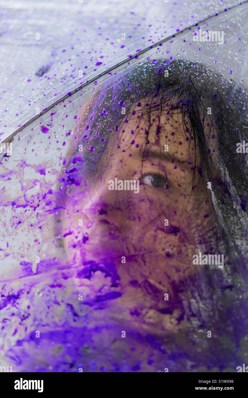 Purple Rain Stockfoto
