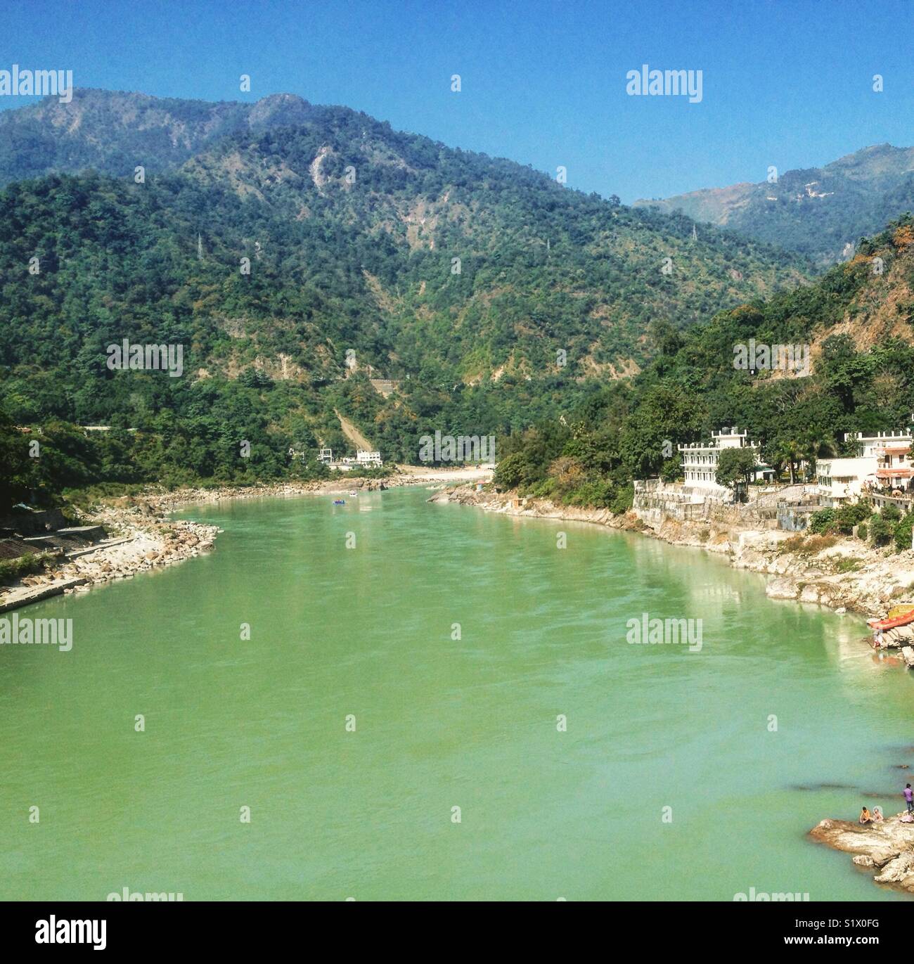 Heiligen Fluss Ganges Stockfoto