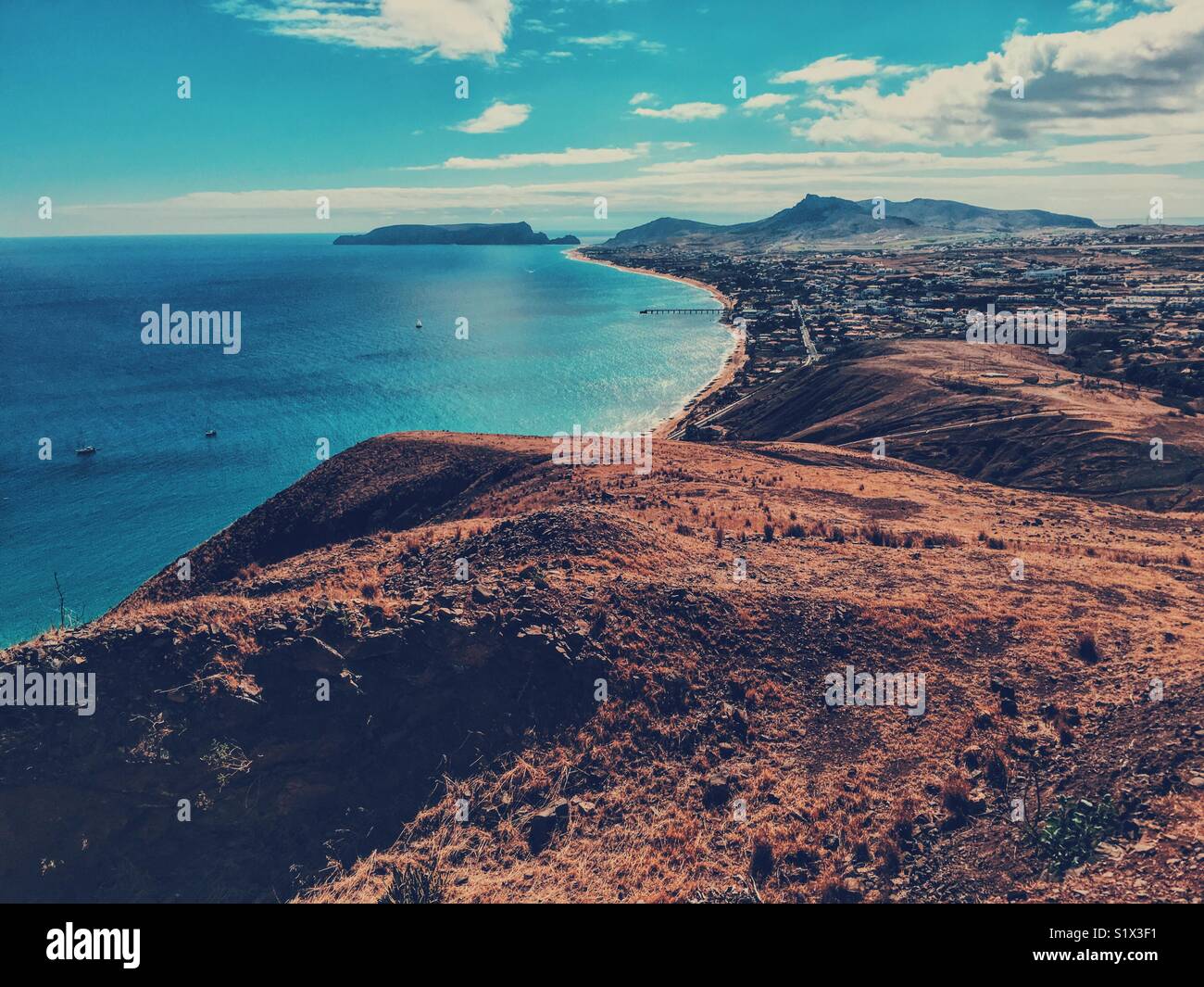 Landschaft Fotografie in Porto Santo Stockfoto