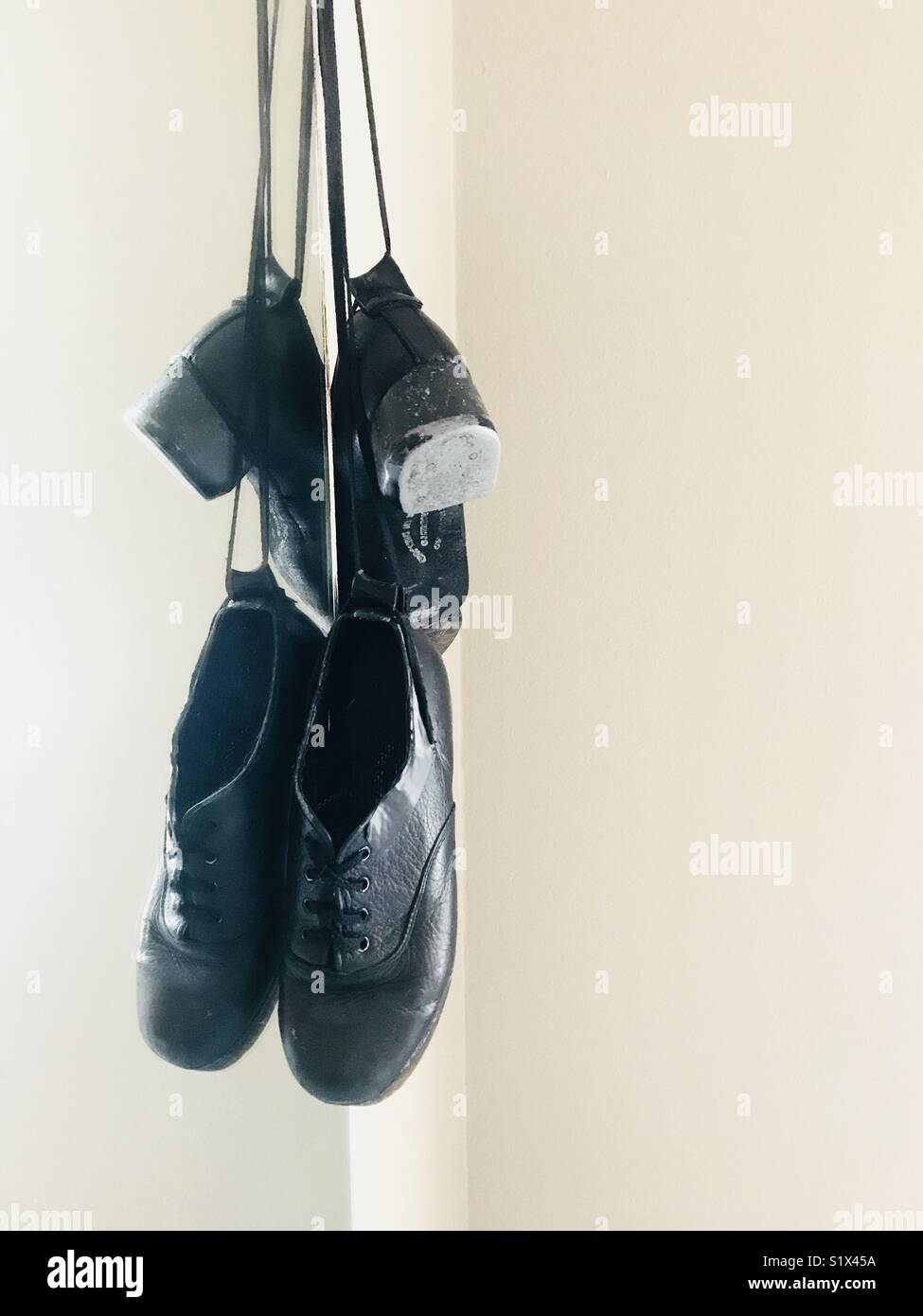 Irish Dance Hard Shoes Stockfoto