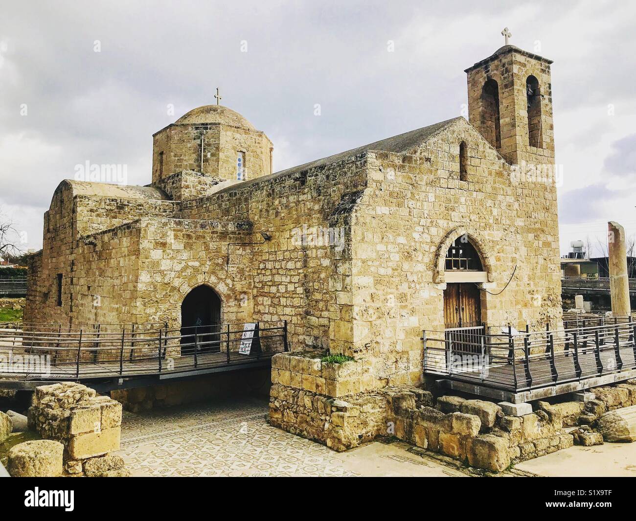 Agia Kyriaki Chrysopolitissa Kirche, Paphos, Zypern Stockfoto