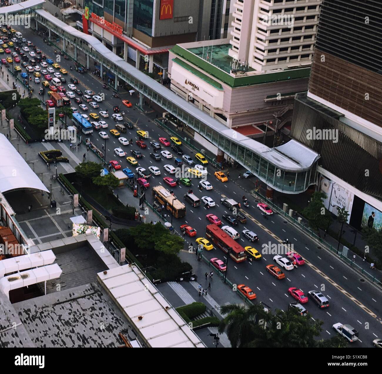 Verkehr in Bangkok, Thailand Stockfoto