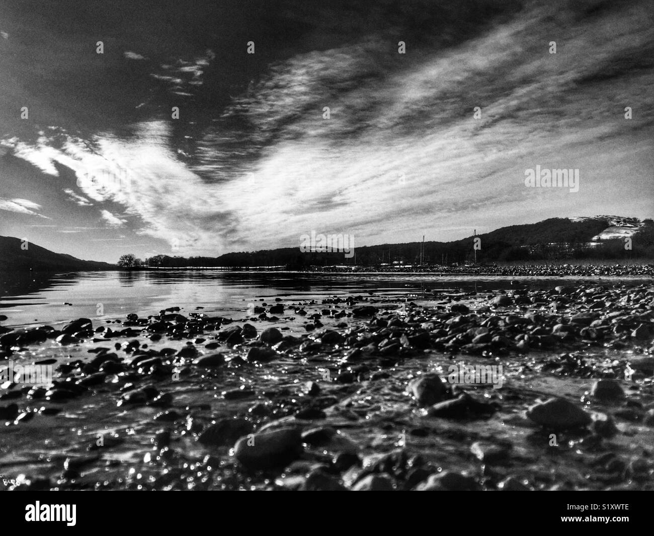 Coniston See im Lake District National Park England Stockfoto