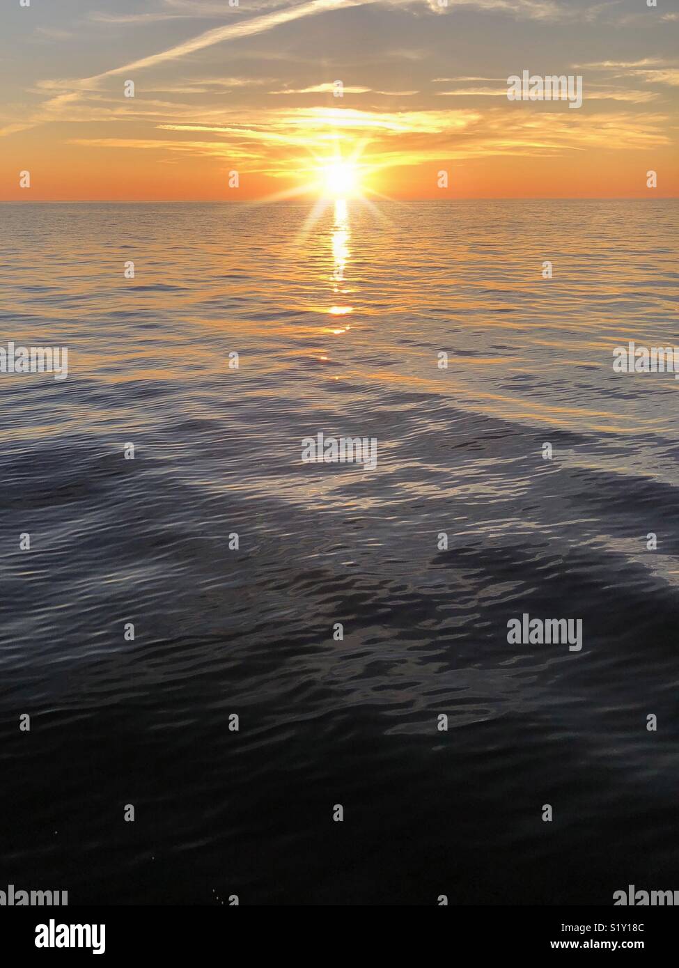 Sonnenuntergang in Hernando Beach, Florida Stockfoto