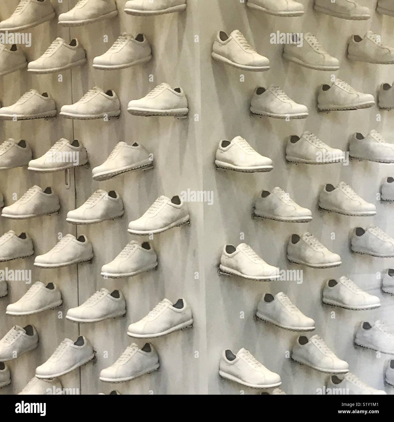 Schuhe Zusammensetzung - Smartphone-aufgenommenes Stockfoto