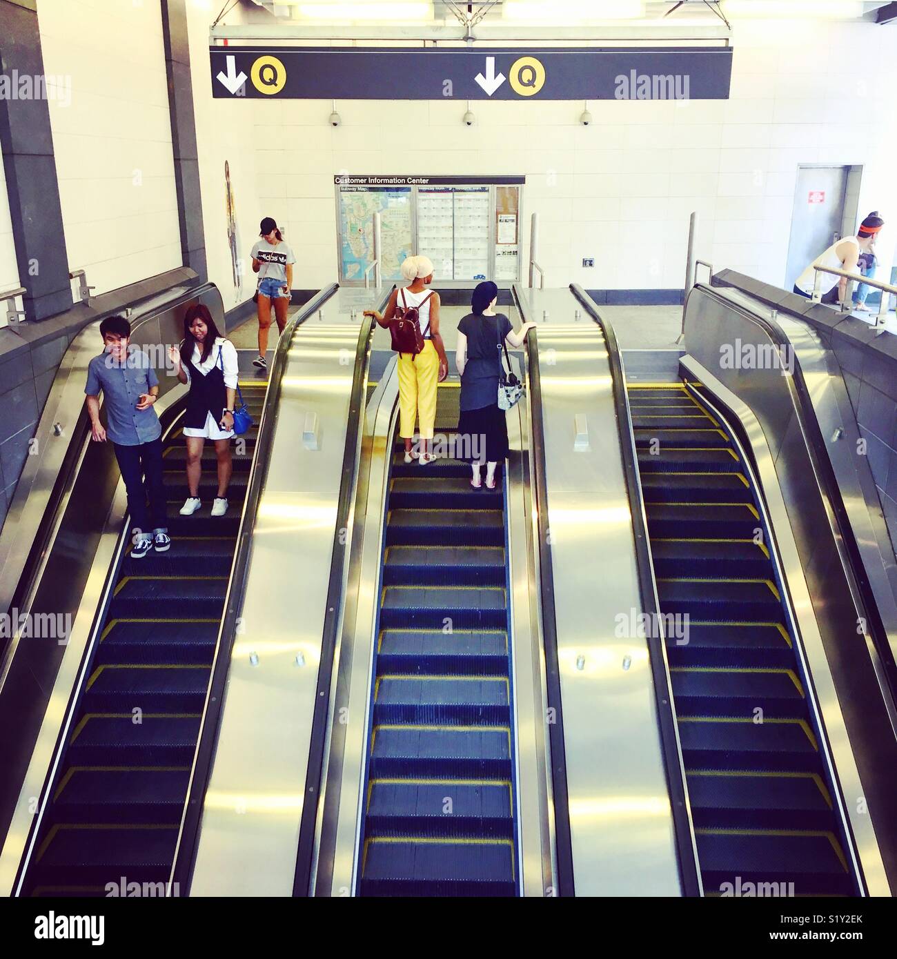 72Nd Avenue Subway Eingang Stockfoto