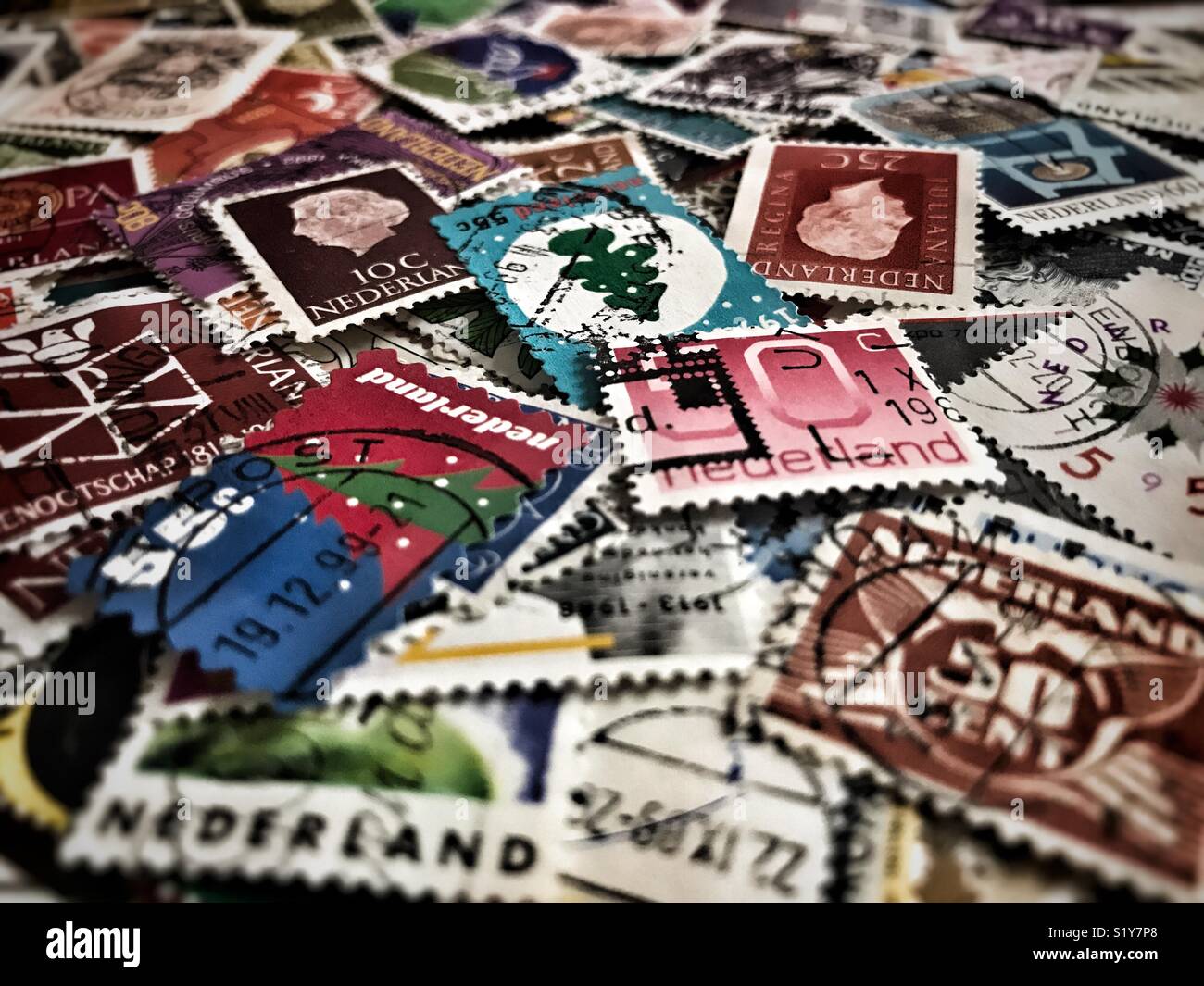 Briefmarken Nederland Stockfoto